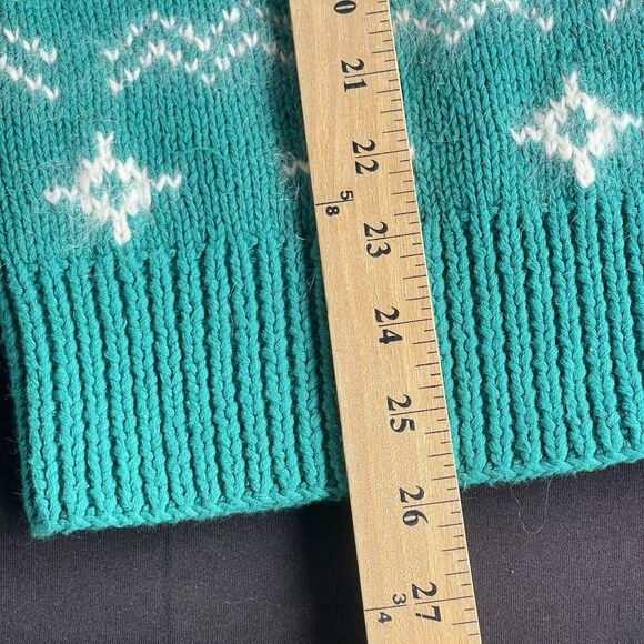 Vintage Keepsake Cardigan Sweater Women Small Eyelash Christmas Mohair Fair Isle - Picture 11 of 11